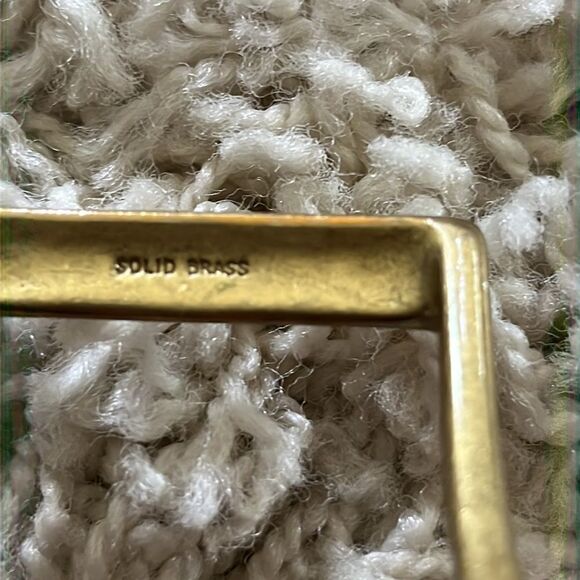 Beautiful men’s leather belt size 36 solid brass buckle - Picture 7 of 12